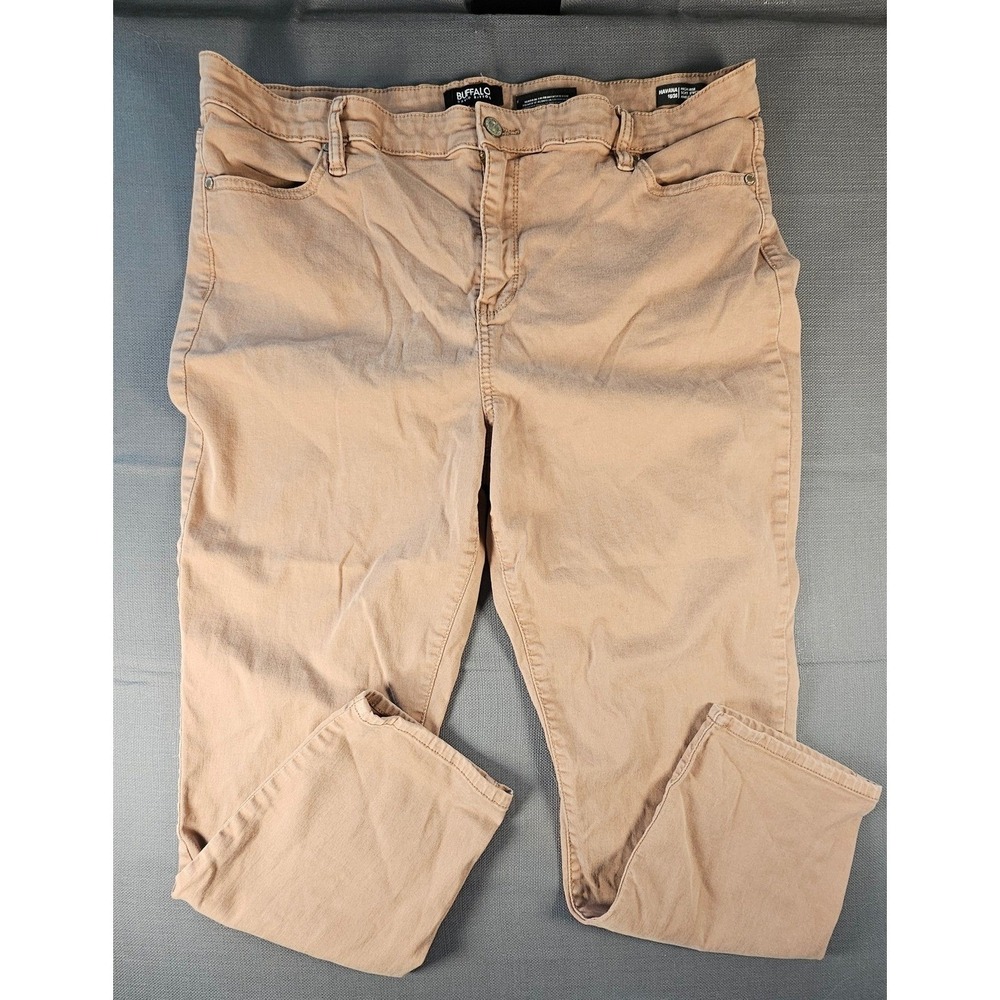 Buffalo David Bitton Havana High Rise Ankle Skinny Jeans Tan 16/36 Soft Stretch